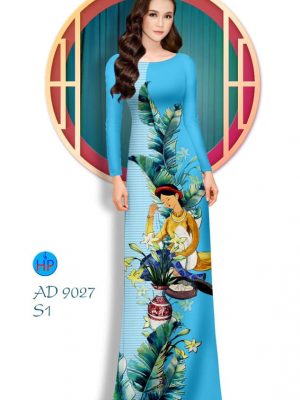 Vải áo dài Cô gái và hoa mới ra AD 9027 25 1576816816 668 Vai ao dai Co gai va hoa moi ra AD