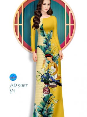 Vải áo dài Cô gái và hoa mới ra AD 9027 23 1576816816 735 Vai ao dai Co gai va hoa moi ra AD