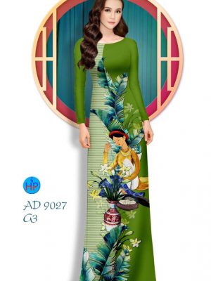 Vải áo dài Cô gái và hoa mới ra AD 9027 32 1576816817 260 Vai ao dai Co gai va hoa moi ra AD