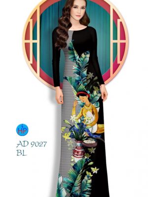 Vải áo dài Cô gái và hoa mới ra AD 9027 35 1576816817 447 Vai ao dai Co gai va hoa moi ra AD