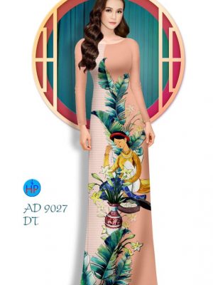 Vải áo dài Cô gái và hoa mới ra AD 9027 33 1576816817 701 Vai ao dai Co gai va hoa moi ra AD