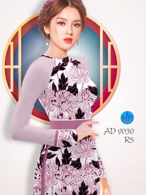 Vải áo dài Cúc đại đoá thiết kế 2019 AD 9030 27 1576817942 576 Vai ao dai Cuc dai doa thiet ke 2019 AD
