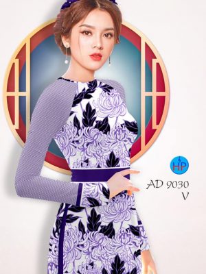 Vải áo dài Cúc đại đoá thiết kế 2019 AD 9030 29 1576817942 819 Vai ao dai Cuc dai doa thiet ke 2019 AD