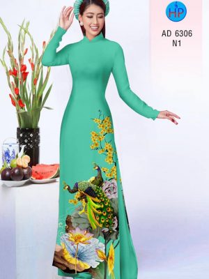 Vải áo dài Chim công thiết kế 2019 AD 6306 25 1577072476 656 Vai ao dai Chim cong AD