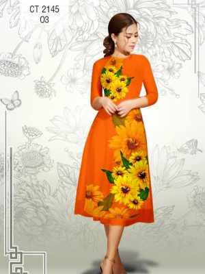 Vải áo dài cách tận Hoa Hướng Dương kiểu mới AD CT2145 23 1577086945 250 Vai ao dai cach tan Hoa Huong Duong kieu moi