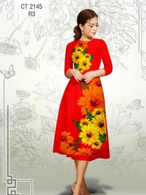 Vải áo dài cách tận Hoa Hướng Dương kiểu mới AD CT2145 24 1577086945 394 Vai ao dai cach tan Hoa Huong Duong kieu moi