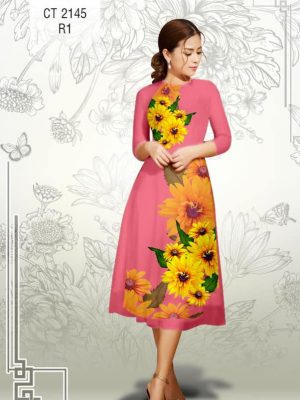 Vải áo dài cách tận Hoa Hướng Dương kiểu mới AD CT2145 21 1577086945 792 Vai ao dai cach tan Hoa Huong Duong kieu moi