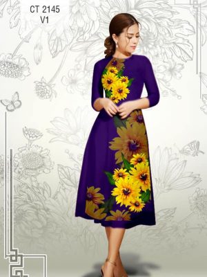 Vải áo dài cách tận Hoa Hướng Dương kiểu mới AD CT2145 29 1577086945 849 Vai ao dai cach tan Hoa Huong Duong kieu moi