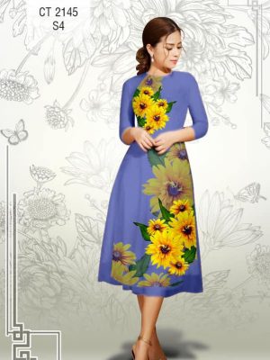 Vải áo dài cách tận Hoa Hướng Dương kiểu mới AD CT2145 26 1577086945 857 Vai ao dai cach tan Hoa Huong Duong kieu moi