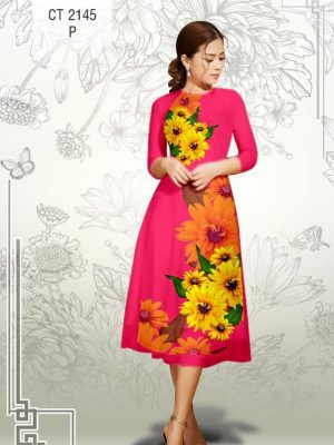Vải áo dài cách tận Hoa Hướng Dương kiểu mới AD CT2145 22 1577086945 860 Vai ao dai cach tan Hoa Huong Duong kieu moi