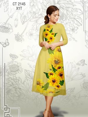 Vải áo dài cách tận Hoa Hướng Dương kiểu mới AD CT2145 28 1577086945 934 Vai ao dai cach tan Hoa Huong Duong kieu moi