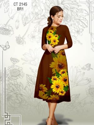 Vải áo dài cách tận Hoa Hướng Dương kiểu mới AD CT2145 31 1577086945 994 Vai ao dai cach tan Hoa Huong Duong kieu moi