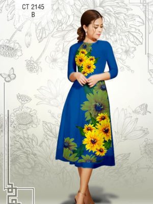 Vải áo dài cách tận Hoa Hướng Dương kiểu mới AD CT2145 37 1577086946 210 Vai ao dai cach tan Hoa Huong Duong kieu moi