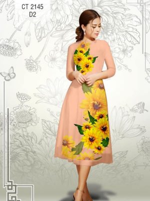 Vải áo dài cách tận Hoa Hướng Dương kiểu mới AD CT2145 33 1577086946 674 Vai ao dai cach tan Hoa Huong Duong kieu moi
