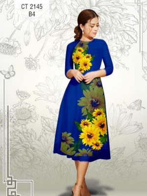 Vải áo dài cách tận Hoa Hướng Dương kiểu mới AD CT2145 36 1577086946 71 Vai ao dai cach tan Hoa Huong Duong kieu moi