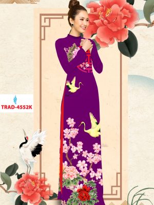 Vải áo dài chim hạc và hoa đào kiểu mới AD TRAF 4552 26 1577088393 544 Vai ao dai chim hac va hoa dao kieu moi