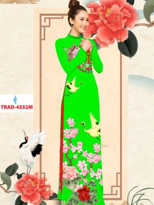Vải áo dài chim hạc và hoa đào kiểu mới AD TRAF 4552 29 1577088394 610 Vai ao dai chim hac va hoa dao kieu moi