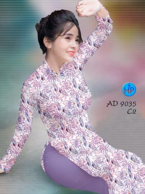 Vải áo dài Hoa Bỉ Ngạn kiểu mới AD 9035 21 1577090187 253 Vai ao dai Hoa Bi Ngan kieu moi AD 9035