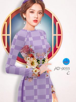 Vải áo dài Hoa văn sọc và hoa kiểu mới AD 9033 24 1577090795 108 Vai ao dai Hoa van soc va hoa kieu moi