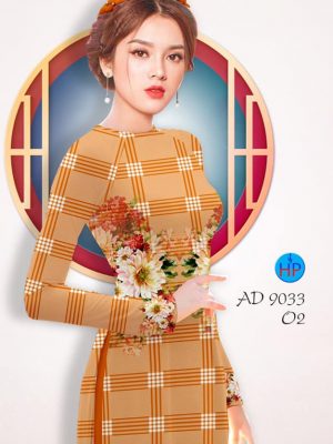Vải áo dài Hoa văn sọc và hoa kiểu mới AD 9033 30 1577090795 809 Vai ao dai Hoa van soc va hoa kieu moi