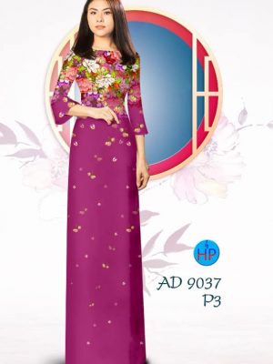 Vải áo dài Hoa in 3D kiểu mới AD 9037 22 1577091585 299 Vai ao dai Hoa in 3D kieu moi AD 9037