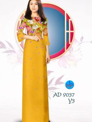 Vải áo dài Hoa in 3D kiểu mới AD 9037 28 1577091586 273 Vai ao dai Hoa in 3D kieu moi AD 9037