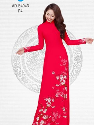 1577343001 389 Vai ao dai Hoa Dao thiet ke 2019 AD B4043