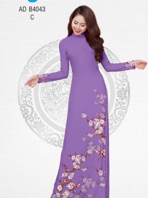 1577343001 664 Vai ao dai Hoa Dao thiet ke 2019 AD B4043