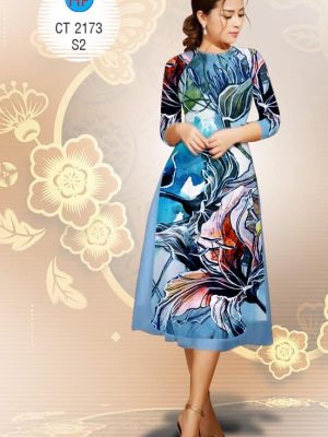 1577343146 21 Vai ao dai Cach tan hoa Lily thiet ke 2019