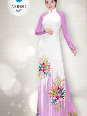 Vải áo dài Hoa Râm Bụt kiểu mới AD B4089 21 1577343961 234 Vai ao dai Hoa Ram But kieu moi AD B4089