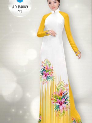 Vải áo dài Hoa Râm Bụt kiểu mới AD B4089 23 1577343961 411 Vai ao dai Hoa Ram But kieu moi AD B4089