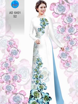 Vải áo dài hoa hồng kiểu mới AD 6401 21 1577344193 569 Vai ao dai hoa hong kieu moi AD 6401