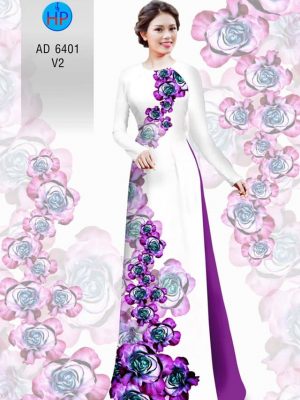 Vải áo dài hoa hồng kiểu mới AD 6401 27 1577344194 742 Vai ao dai hoa hong kieu moi AD 6401