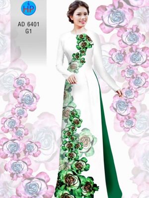 Vải áo dài hoa hồng kiểu mới AD 6401 34 1577344195 258 Vai ao dai hoa hong kieu moi AD 6401