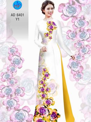 Vải áo dài hoa hồng kiểu mới AD 6401 37 1577344195 42 Vai ao dai hoa hong kieu moi AD 6401