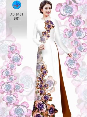 Vải áo dài hoa hồng kiểu mới AD 6401 36 1577344195 677 Vai ao dai hoa hong kieu moi AD 6401