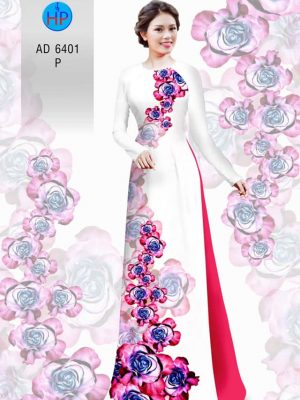 Vải áo dài hoa hồng kiểu mới AD 6401 33 1577344195 885 Vai ao dai hoa hong kieu moi AD 6401