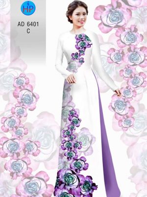 Vải áo dài hoa hồng kiểu mới AD 6401 35 1577344195 990 Vai ao dai hoa hong kieu moi AD 6401