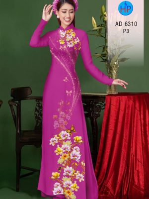 Vải áo dài Hoa Đào kiểu mới AD 6310 22 1577345919 198 Vai ao dai Hoa Dao kieu moi AD 6310