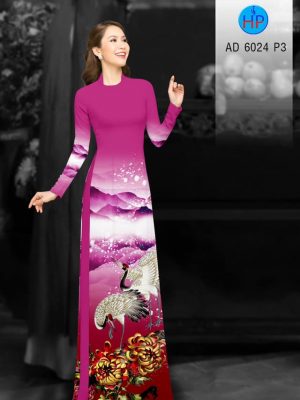 Vải áo dài Sếu và Cúc Đại Đoá thiết kế 2019 AD 6024 34 1577347007 413 Vai ao dai Seu va Cuc Dai Doa thiet ke