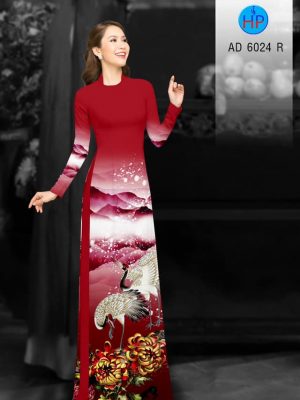 Vải áo dài Sếu và Cúc Đại Đoá thiết kế 2019 AD 6024 36 1577347007 572 Vai ao dai Seu va Cuc Dai Doa thiet ke