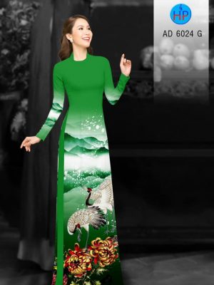 Vải áo dài Sếu và Cúc Đại Đoá thiết kế 2019 AD 6024 27 1577347007 602 Vai ao dai Seu va Cuc Dai Doa thiet ke