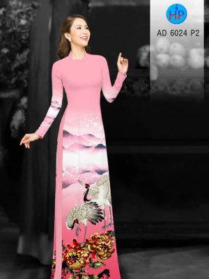 Vải áo dài Sếu và Cúc Đại Đoá thiết kế 2019 AD 6024 33 1577347007 69 Vai ao dai Seu va Cuc Dai Doa thiet ke