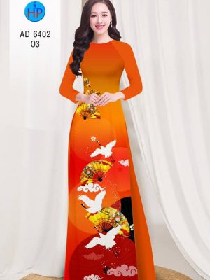 Vải áo dài Hạc và quạt Xuân thiết kế 2019 AD 6402 29 1577456917 216 Vai ao dai Hac va quat Xuan AD