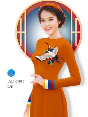 Vải áo dài hoa 3D kiểu mới AD 9051 23 1577693799 87 Vai ao dai hoa 3D kieu moi AD 9051