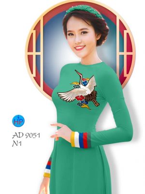 Vải áo dài hoa 3D kiểu mới AD 9051 22 1577693799 901 Vai ao dai hoa 3D kieu moi AD 9051