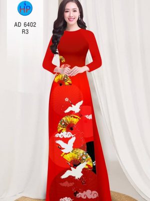 Vải áo dài Hạc và quạt Xuân thiết kế 2019 AD 6402 24 1577695319 245 Vai ao dai Hac va quat Xuan thiet ke 2019