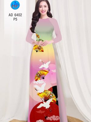 Vải áo dài Hạc và quạt Xuân thiết kế 2019 AD 6402 26 1577695319 434 Vai ao dai Hac va quat Xuan thiet ke 2019