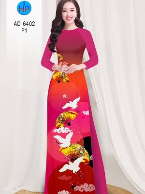 Vải áo dài Hạc và quạt Xuân thiết kế 2019 AD 6402 27 1577695319 593 Vai ao dai Hac va quat Xuan thiet ke 2019