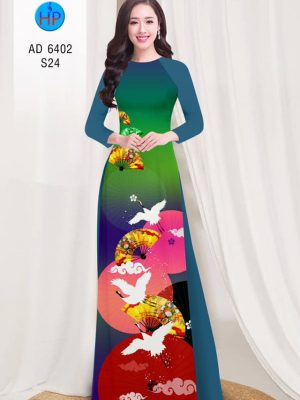 Vải áo dài Hạc và quạt Xuân thiết kế 2019 AD 6402 23 1577695319 68 Vai ao dai Hac va quat Xuan thiet ke 2019